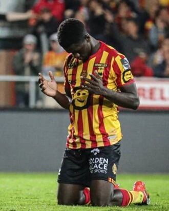 Samuel Oum Gouet during the match.